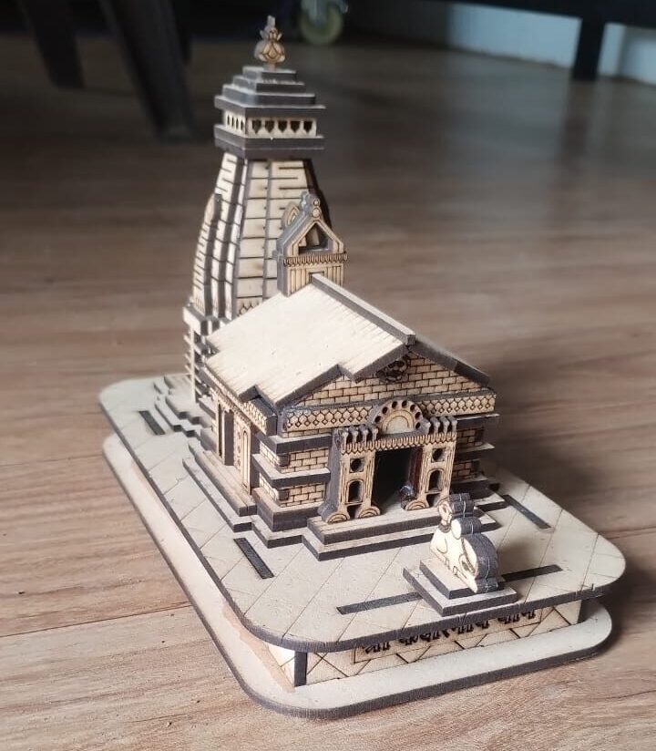 Aesthetic Wooden Decoration Temple Exporter In India